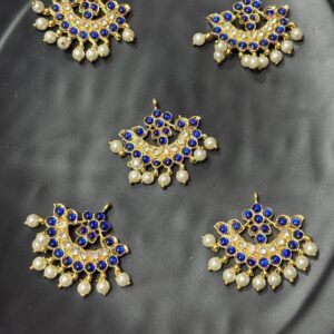 Moon Stone Pendant with loreal beads-Design2