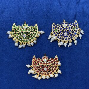 Moon Stone Pendant with loreal beads-Design1