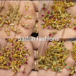 Three Leaf Pendant with Single Stone