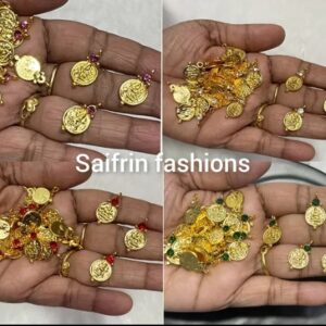 Lakshmi Pendant with Single Stone (Design 1)