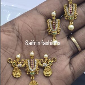 Perumal Pendant with Earning (Design 1)