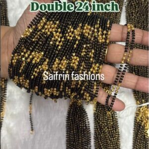 Mangal Sutra Chain with Gold Ball (Double Line)