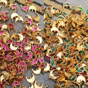 Jadau Half Moon Pendant