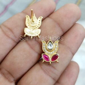 Jadau Lotus Earring