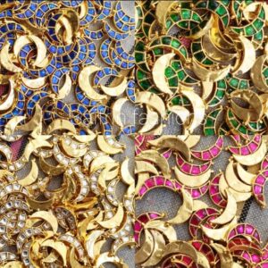 Jadau Half Moon Pendant (Design 2)