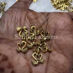 Swan Charm Pendant (Double)